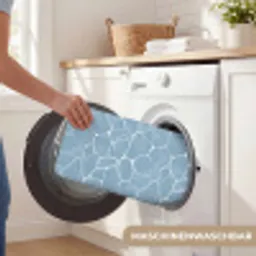 Organisch - Patroon - Blauw Badmat klein 997 -USP_WasbaarDE