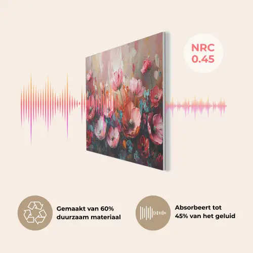 Klaprozen - Roze - Bloemen - Botanisch - Kunst PET vilt klein -USP_NL