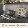 Panterprint - Patroon - Bruin keuken achterwand spatscherm klein 900 -usp_NL