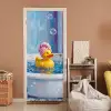 Creatief - Badeend - Kleurrijk deurposter klein -sfeer1