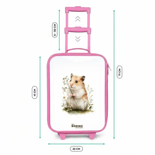 Dier - Natuur - Hamster Kinderkoffer - Roze klein -productfoto_formaten