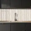 Minimalistisch - Strepen - Beige keuken achterwand 2 middel 871 -sfeer1