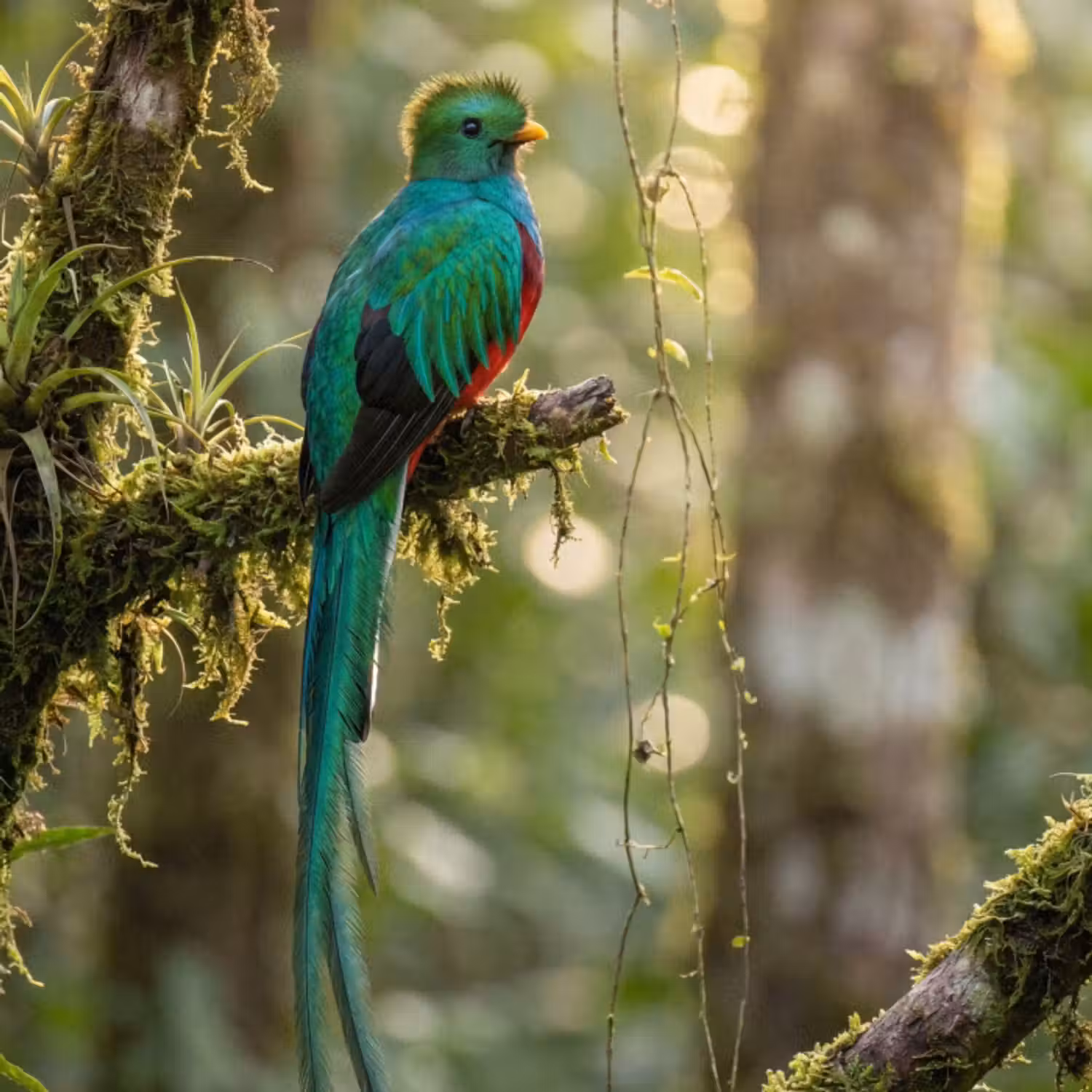 Tapete - Quetzal - Dschungel - Natur - Grün
