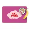Girl power - Wolk - Roze Placemat vinyl groot -zzzproduct_Kitchenyeah-website