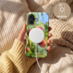 Perzik - Bladeren - Zonlicht Toughcase MagSafe Apple iPhone 17 klein -USP_MagsafeV