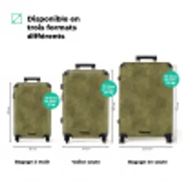 Textuur - Abstract - Groen NBS - Handbagage koffer - Volwassenen Unisex middel zzzzzzVergelijking_3FR