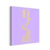 Dream - Paars - Typografisch aluminium wit klein -3d