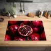Granaatappel - Rood - Fruit Inductie beschermer vinyl 3mm klein -sfeer5