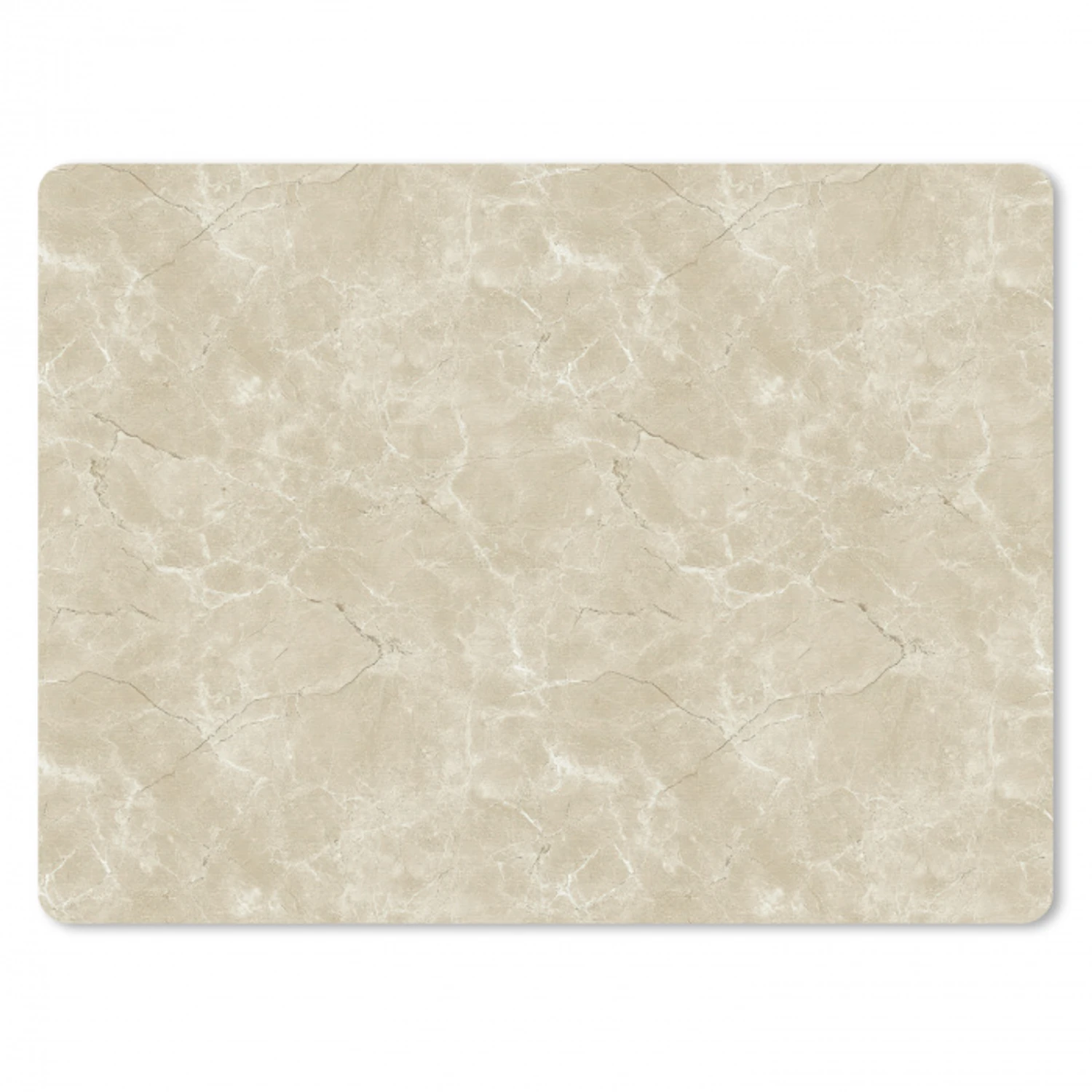Lichtbeige - Marmer - Diffusie adering muismat rubber klein 262 -3d