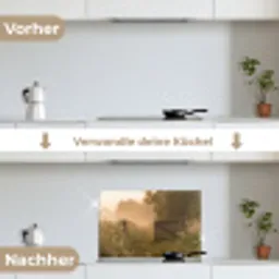 Hek - Natuur - Mist - Veld keuken achterwand spatscherm klein -voor_na_DE