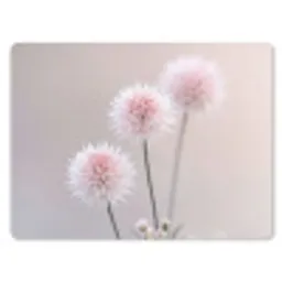 Bloemen - Bollen - Roze muismat rubber klein -3d