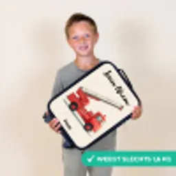 Brandweerwagen - Getekend - Rood Kinderkoffer - Zwart klein -sfeer4_NL