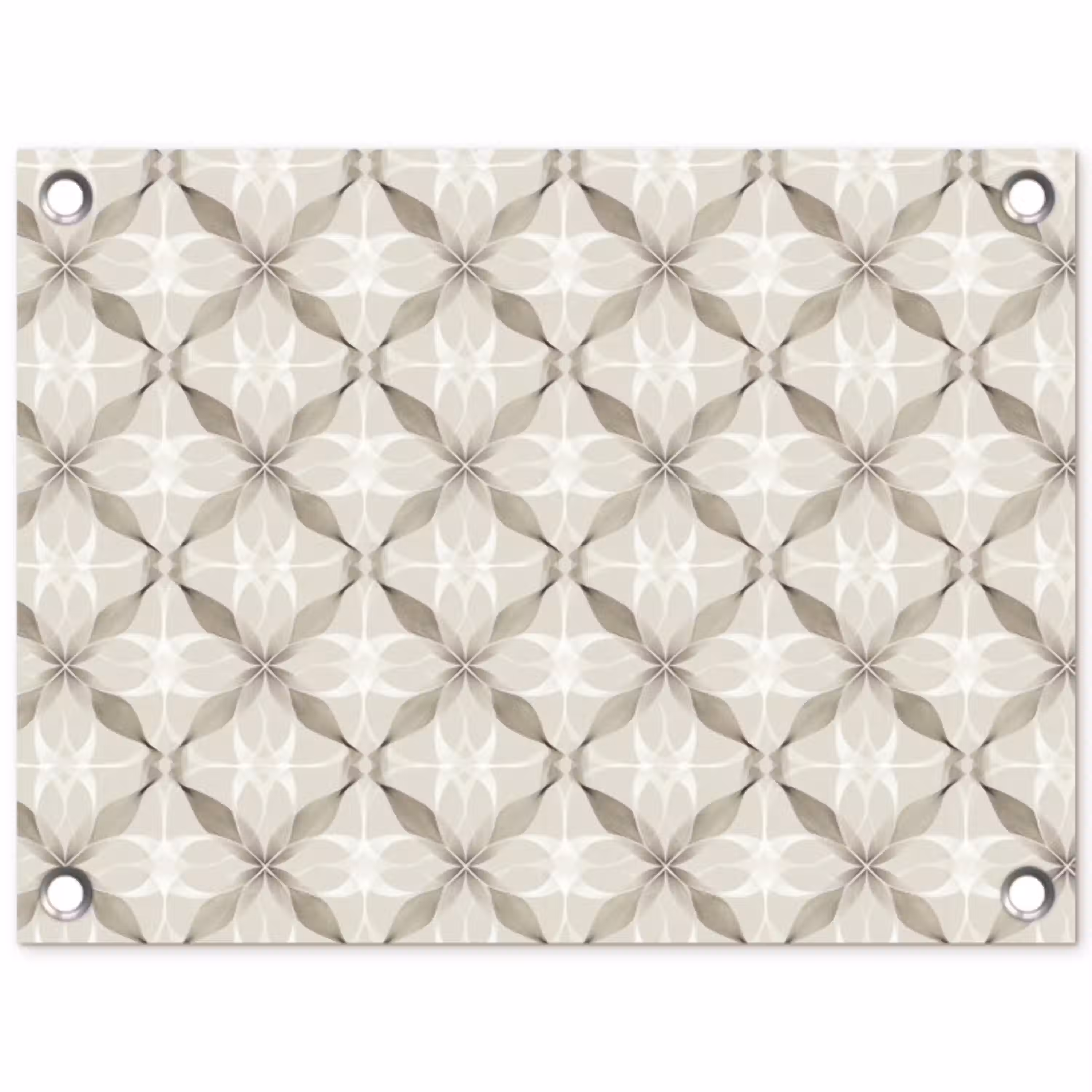 Grafisch - Patroon - Grijs tuinposter los doek klein 239 -3d