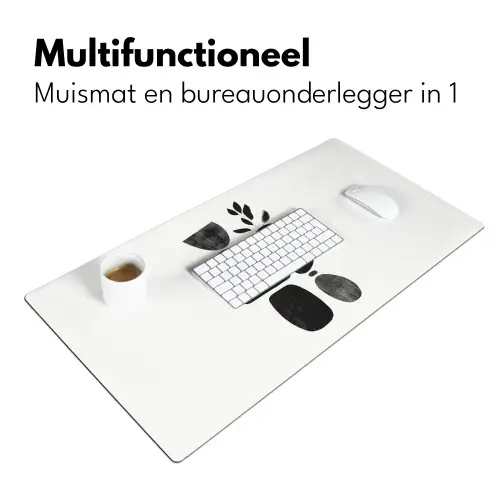 Japandi - Zwart - Abstract Muismat XXL klein -sfeer4