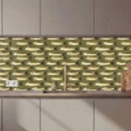 Vis - Patroon - Groen keuken achterwand 2 middel 871 zz_3dshopping