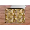 Geometrisch - Driehoek - Goud laptophoes neopreen klein 279 -tafel