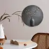 Takken - Vaas - Bolletjes - Wit Akoestische PET Vilt - Rond klein -sfeer3