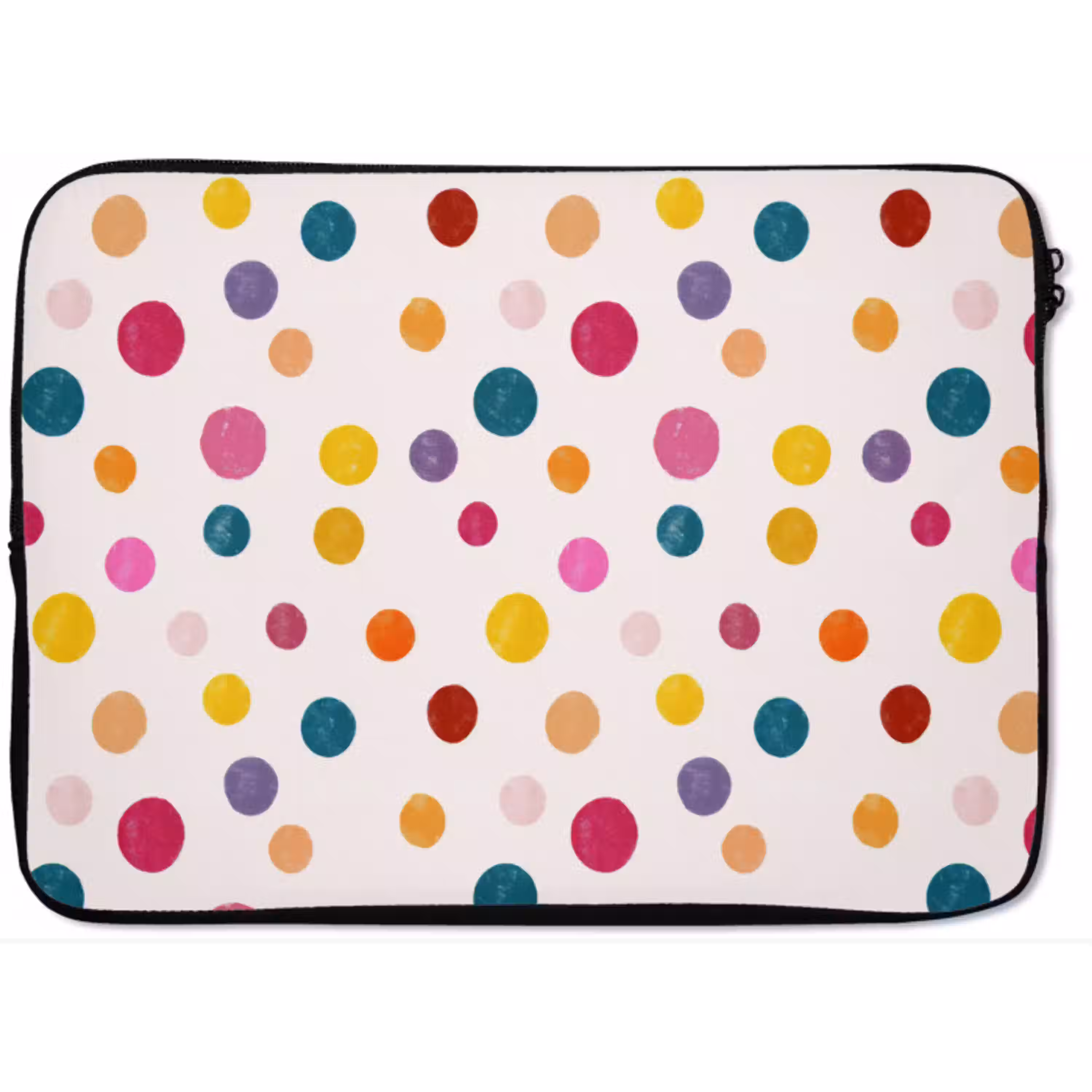 Cirkels - Speels - Kleurrijk laptophoes neopreen klein 279 -zkaufland3dotto