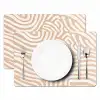 Beige - Aardspatroon Placemat vinyl groot -zzsfeer2_Kitchenyeah-website
