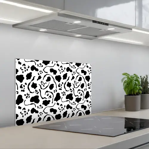 Vormen - Lijnen - Grafisch keuken achterwand spatscherm klein 900 -3d_schuin