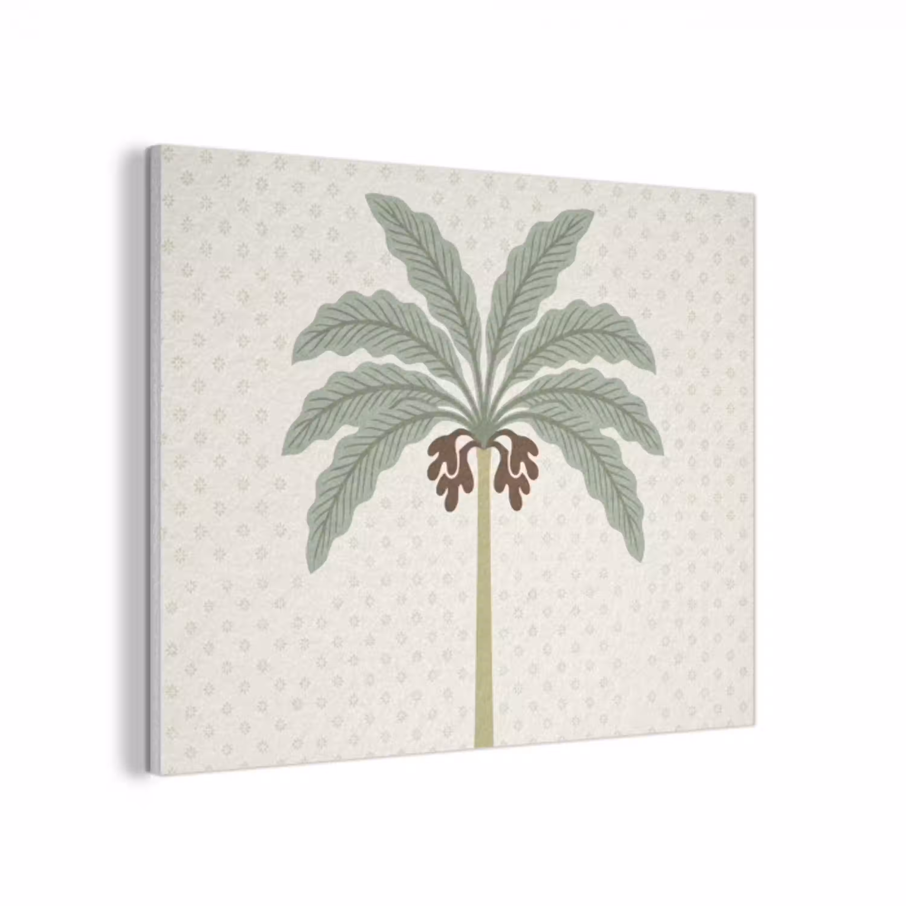 Boom - Bladeren - Groen - Decoratief - Beige PET vilt klein -3d