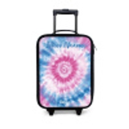 Tie dye - Abstract - Blauw - Roze Kinderkoffer - Zwart klein -3d