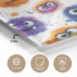 Monstertjes - Aquarel - Kleurrijk plexiglas 5mm klein 11 -wsfeer2_DE