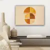Cirkels - Geel - Minimalistisch canvas 2cm klein -sfeer6