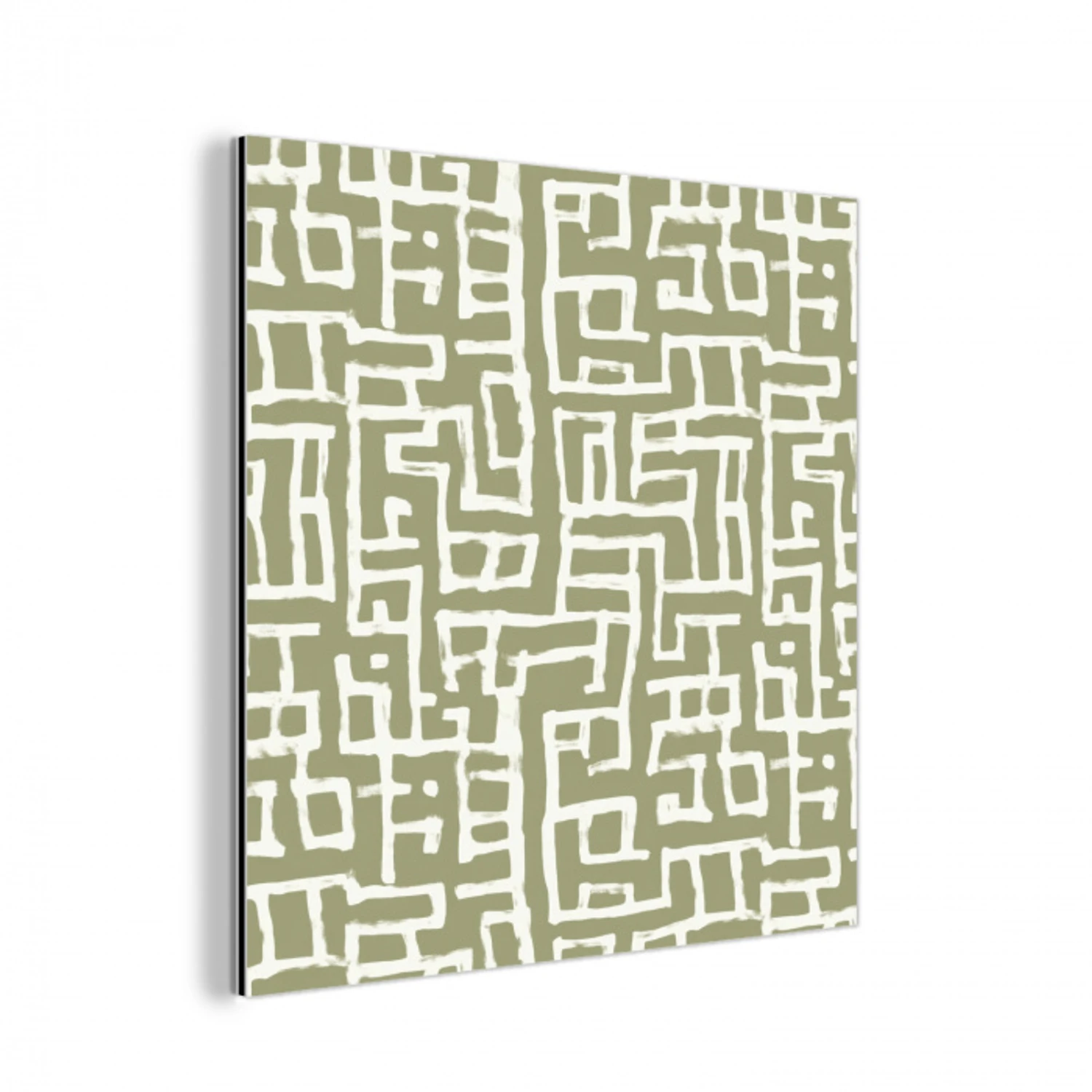 Grafisch - Patroon - Groen aluminium wit klein 46 -3d