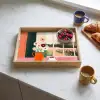 Bloemen - Koffie - Raam Dienblad Rechthoek middel -sfeer2