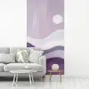 Golven - Heuvels - Abstract - Paars fotobehang vinyl groot -woonkamer