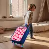 Bloemen - Patroon - Roze Kinderkoffer - Blauw klein -sfeer1