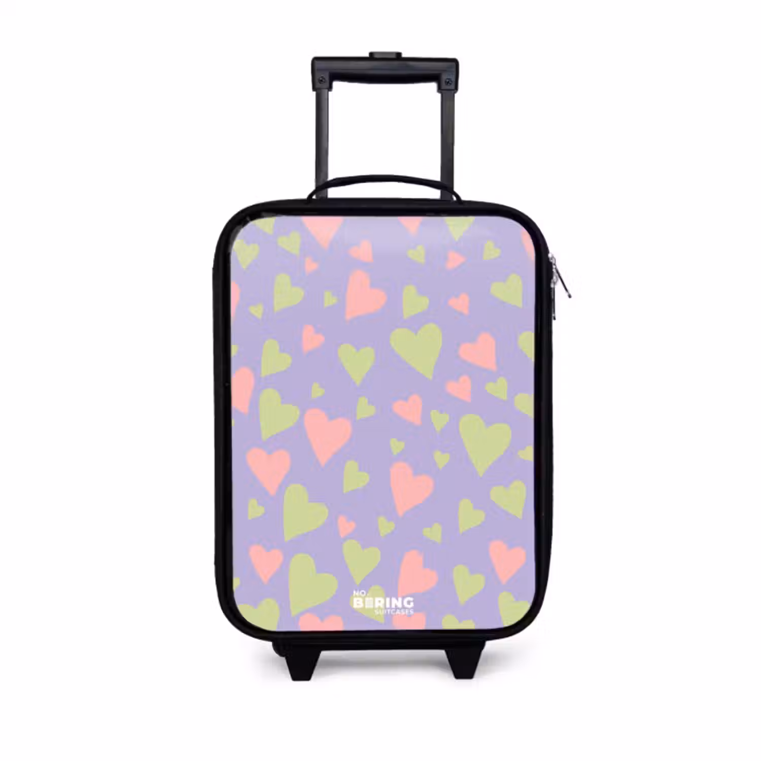 Kinderkoffer - Zwart - Lovely lila