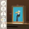 Tucan - Sokkel - Vogel - Koksmuts Light Box met kabel (Tafellamp) klein -USP_NL
