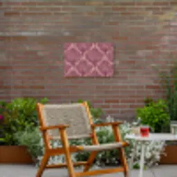 Varen - Patroon - Paars Tuinposter op houten frame 2 cm dik klein 845 -sfeer3