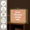 Abstract - Quote - Centraal - Roze Light Box met batterij (Wandlamp) middel -USP_websiteoverzichtNL