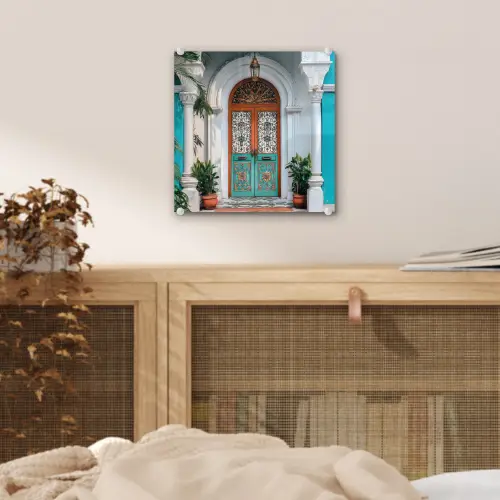 Zuilen - Sierlijke - Deur - Blauw plexiglas 5mm klein -sfeer4