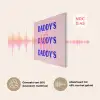 Daddy's - Blauw - Blokletters PET vilt klein -USP_NL
