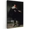 Het huwelijksportret van Marten Soolmans - Rembrandt van Rijn canvas 2cm klein -z3d