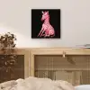 Zebra - Roze - Gestreept aluminium wit klein -sfeer3