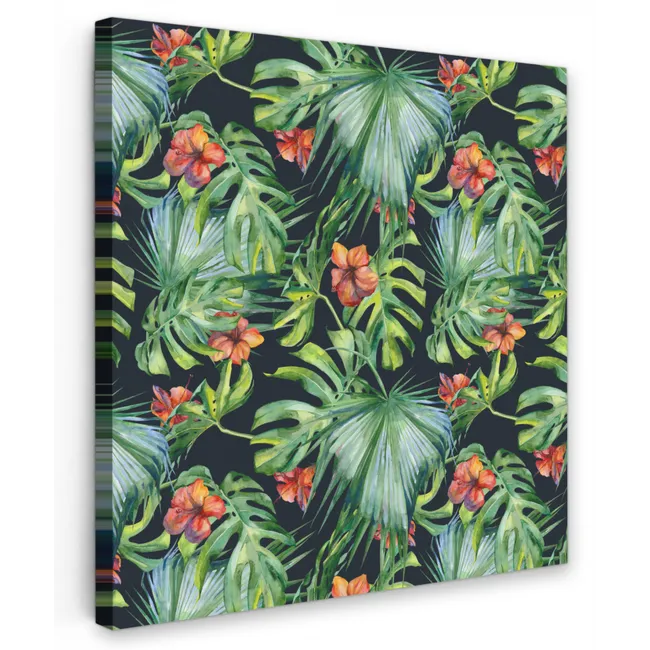 Monstera - Jungle - Bladeren Tuinposter op houten frame 2 cm dik klein -3d