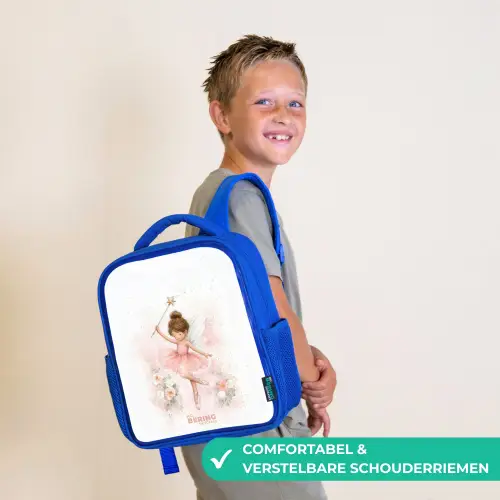 Ballerina fee in roze Kinderrugzak - Blauw middel -sfeer3_NL