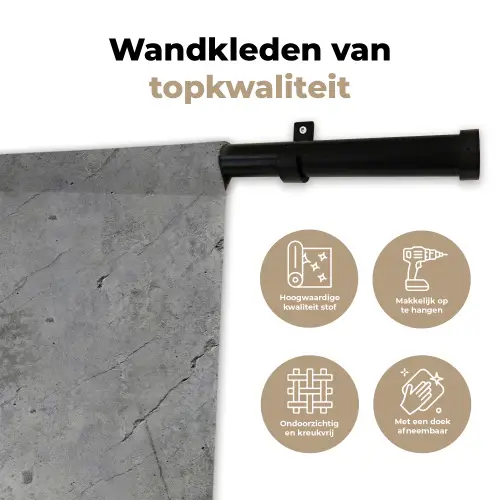 Patronen - Beton - Oud Wandkleed katoen klein 269 -sfeer2