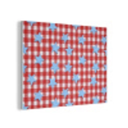 Ruit - Sterren - Rood PET vilt klein 837 -3d