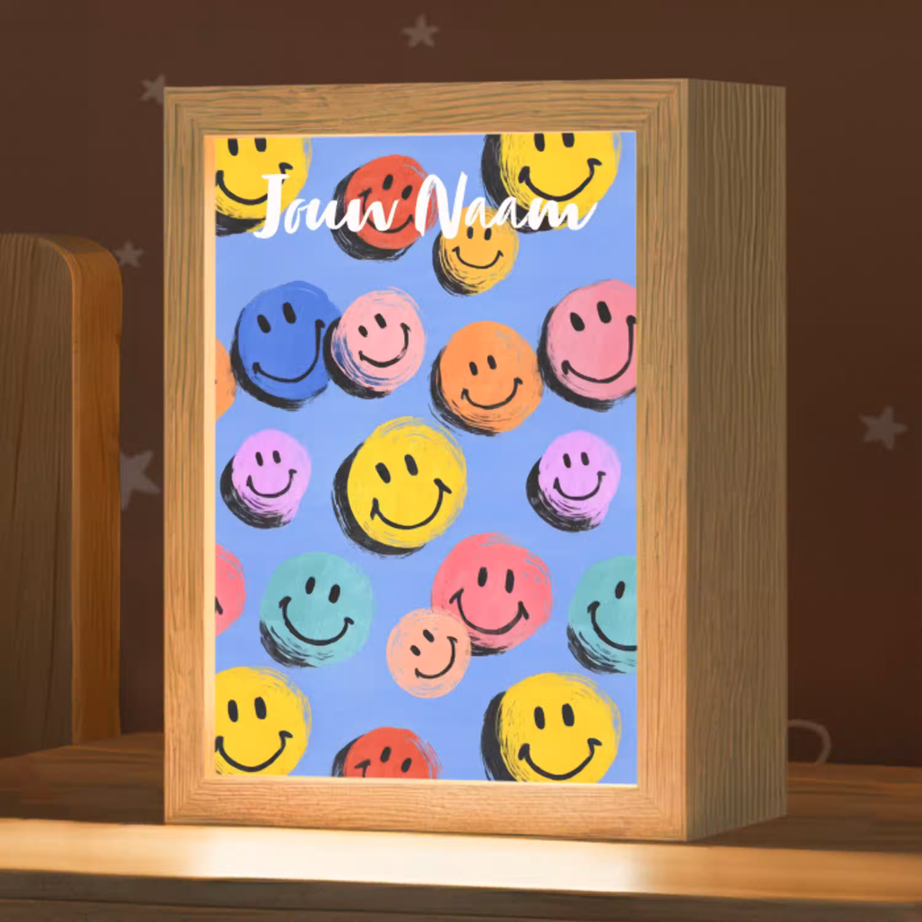 Smileys - Kleurrijk Light Box met kabel (Kinderlampje) klein -zzz_3d_website