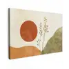 Zon - Abstract - Takken - Oranje Tuinposter op houten frame 2 cm dik klein -3d