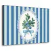 Illustratie - Bessen - Blauw - Strepen Textielframe - compleet frame klein -3d