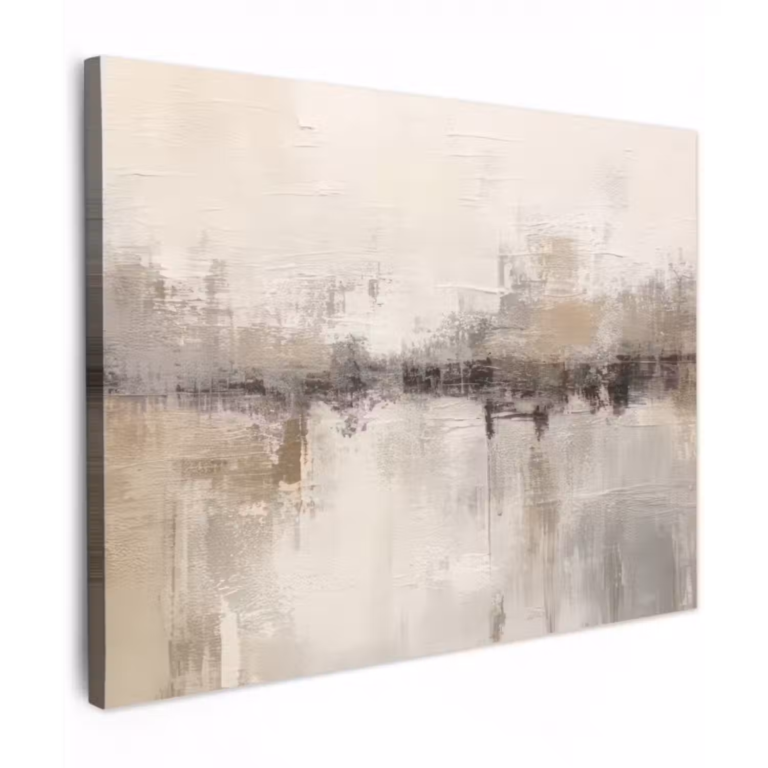 Leinwandbild - Moderne Kunst - Abstrakt - Beige
