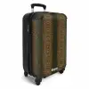 Bruine slangenhuid met symmetrische schubstructuur NBS - Handbagage koffer - Volwassenen Unisex middel -productfoto_3d