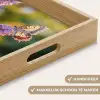 Sierlijke - Vlinder - Paarse - Bloemen Dienblad Rechthoek middel -USP_HandgreepNL